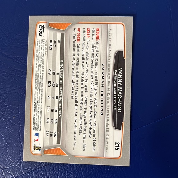 Manny Machado rookie card - Picture 2 of 2